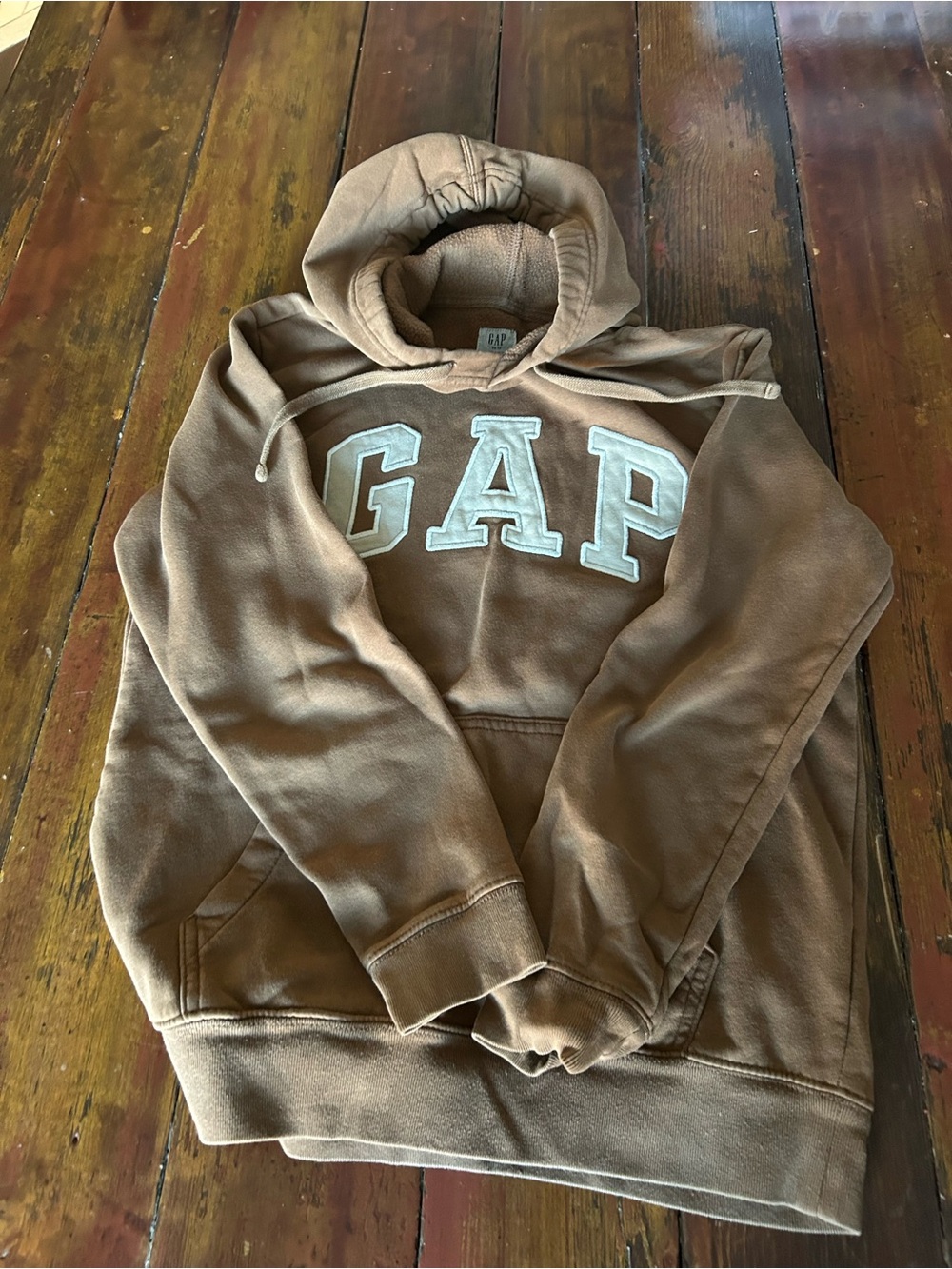 GAP Tan/Brown Appliqué Hoodie